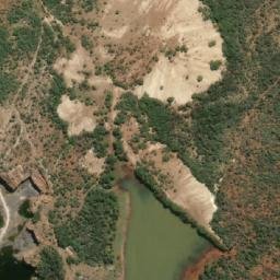 Satellite imagery of Asbestos Mine, BW