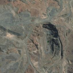 Satellite imagery of Mina Santo Domingo (copper mine), CL