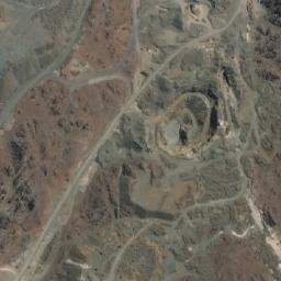 Satellite imagery of Mina Santo Domingo (copper mine), CL