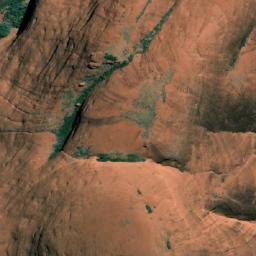 Satellite imagery of Valley of the Winds Lookout, AU