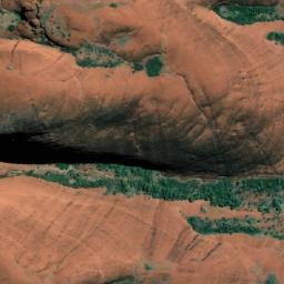 Satellite imagery of Valley of the Winds Lookout, AU