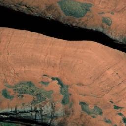 Satellite imagery of Mount Olga, AU