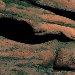 Satellite imagery of Mount Olga, AU