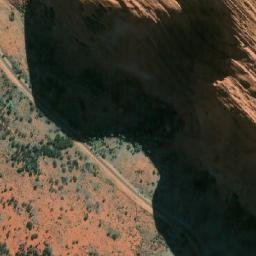 Satellite imagery of Uluru, AU