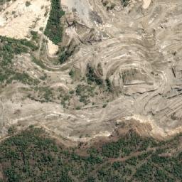 Satellite imagery of Atlas Magnesite Mine, ZA