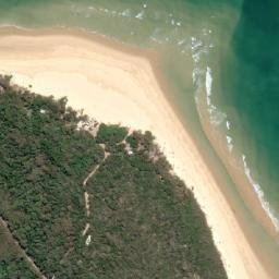 Satellite imagery of Inskip Point, AU