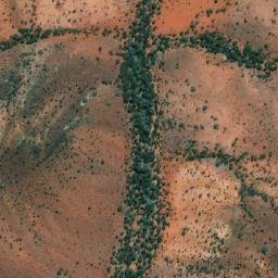 Satellite imagery of Conical Hill, AU