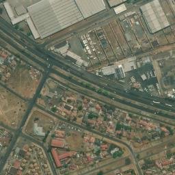 Satellite imagery of LA X, BW