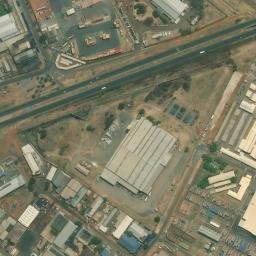 Satellite imagery of LA X, BW