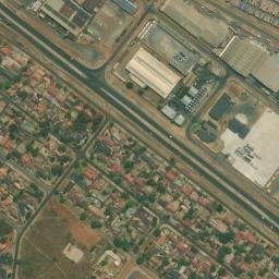 Satellite imagery of LA X, BW
