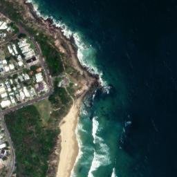 Satellite imagery of Point Arkwright, AU
