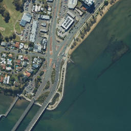 Satellite imagery of Clontarf Point, AU