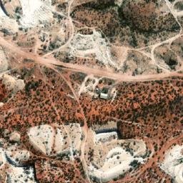 Satellite imagery of Mintabie Opal Fields, AU