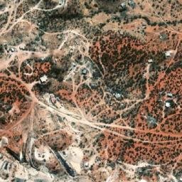 Satellite imagery of Mintabie Opal Fields, AU