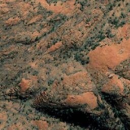 Satellite imagery of Mount Poondinna, AU