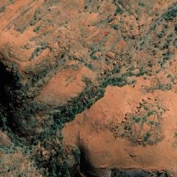 Satellite imagery of Mount Poondinna, AU