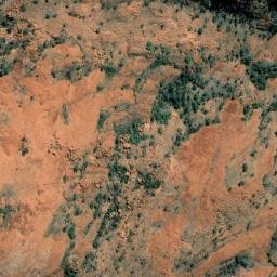 Satellite imagery of Mount Poondinna, AU