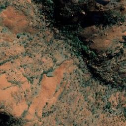 Satellite imagery of Mount Poondinna, AU