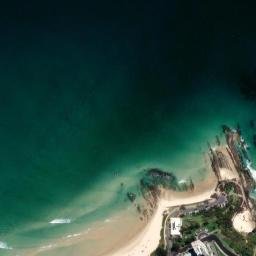 Satellite imagery of Point Danger, AU