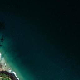 Satellite imagery of Point Danger, AU