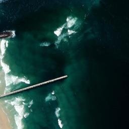 Satellite imagery of Point Danger, AU