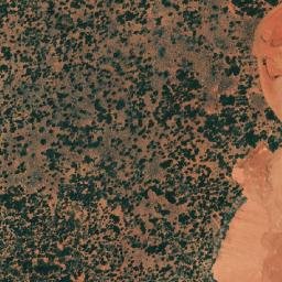 Satellite imagery of Giles Breakaway, AU