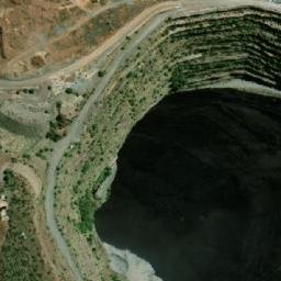 Satellite imagery of Finsch Mine, ZA