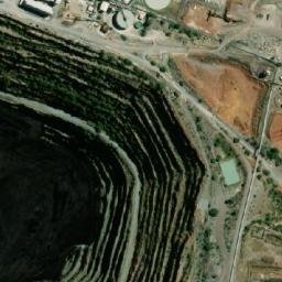 Satellite imagery of Finsch Mine, ZA
