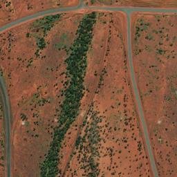 Satellite imagery of British Flag Mine, AU