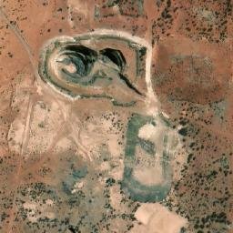 Satellite imagery of Mertons Reward Mine, AU