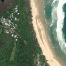 Satellite imagery of Cocked Hat Rock, AU