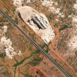Satellite imagery of Greek Gully Mine, AU