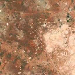 Satellite imagery of South Pacific Opal Diggings, AU