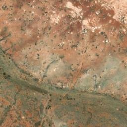Satellite imagery of South Pacific Opal Diggings, AU