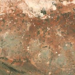 Satellite imagery of South Pacific Opal Diggings, AU