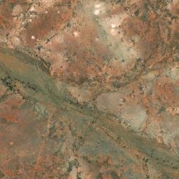 Satellite imagery of South Pacific Opal Diggings, AU