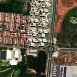 Satellite imagery of Araçá Um e Araçá Dois, BR