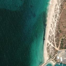 Satellite imagery of Channel Rocks, AU