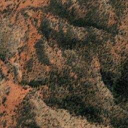 Satellite imagery of Mount Comet, AU