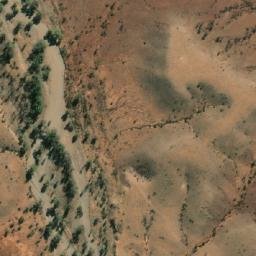 Satellite imagery of Old Wirrealpa Mine, AU