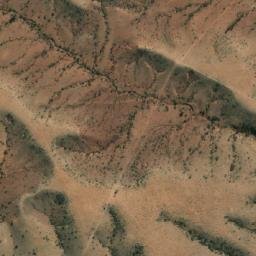 Satellite imagery of Old Wirrealpa Mine, AU
