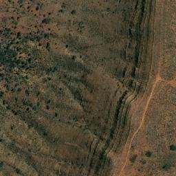 Satellite imagery of Mount Caernarvon, AU