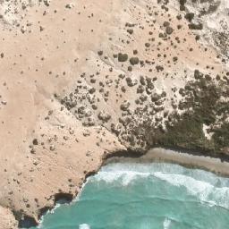 Satellite imagery of Twin Rocks, AU