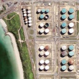 Satellite imagery of James Point, AU