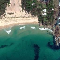 Satellite imagery of Sugarloaf Point, AU