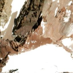 Satellite imagery of Cerro Aconcagua, AR