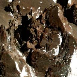 Satellite imagery of Cerro Aconcagua, AR
