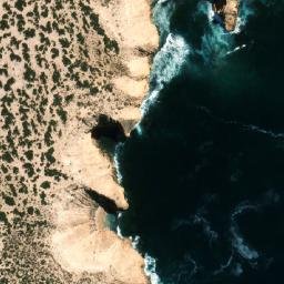 Satellite imagery of Point Weyland, AU