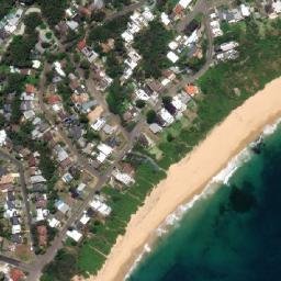 Satellite imagery of Wamberal Point, AU