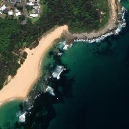 Satellite imagery of Wamberal Point, AU